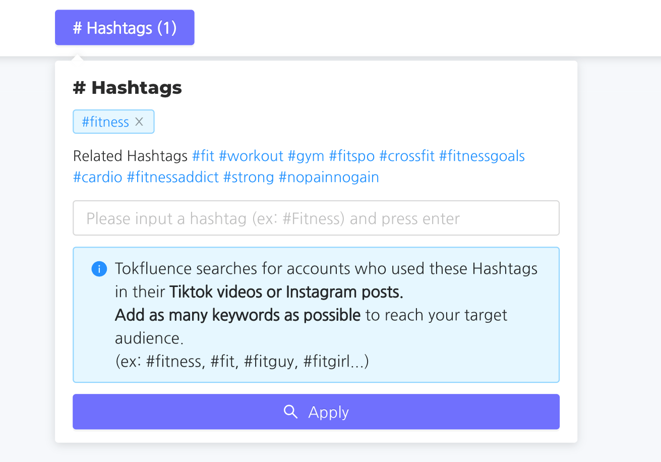 tiktok search hashtags