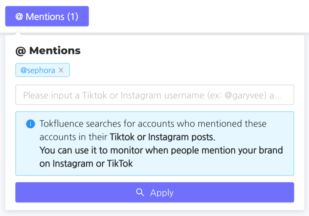 tiktok search mentions